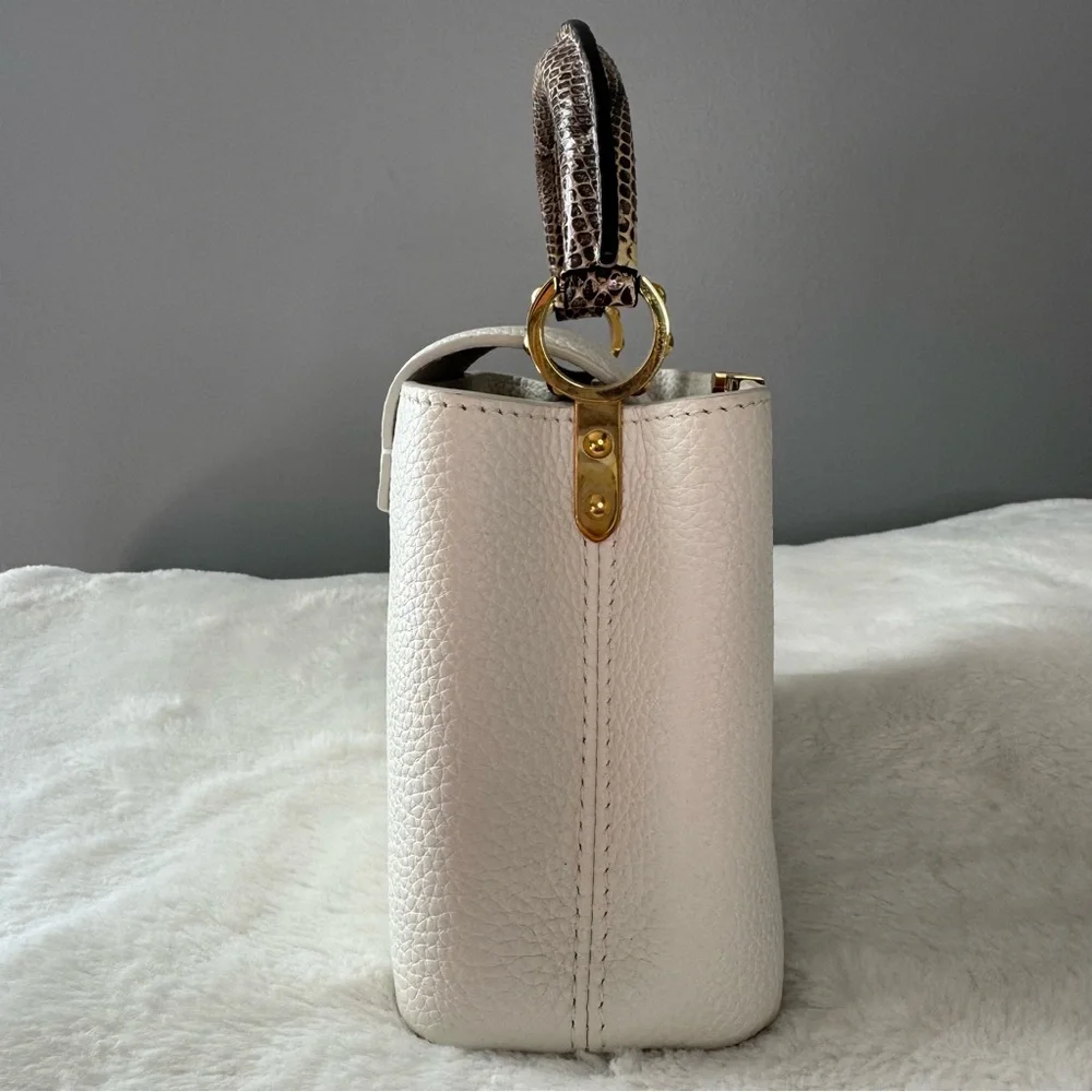 Louis Vuitton Taurillon & Python Leather Capucines Mini Handbag - Picture 7 of 16